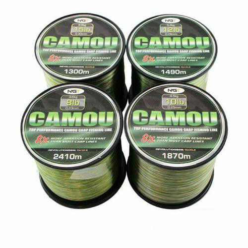 Bobine de fil de peche camou 0.23mm 3.6kg 2410m