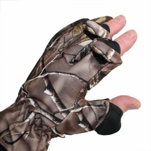 Gants de pêche ou chasse camouflage taille L