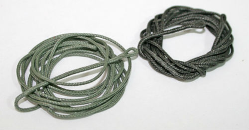 lot de 2 lead core ou bas de ligne taille 40 lb / 0,75 mm 1 metre en vert olive