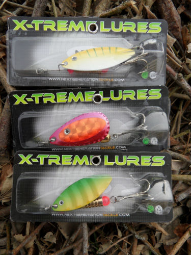 lot de 3 cuillère x-treme lures pour sandre,truite,brochet ref2