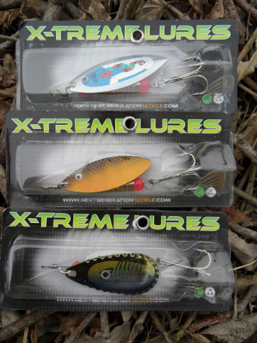 lot de 3 cuillère x-treme lures pour sandre,truite,brochet ref7