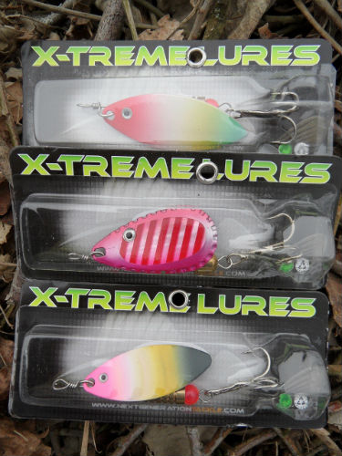 lot de 3 cuillère x-treme lures pour sandre,truite,brochet ref8